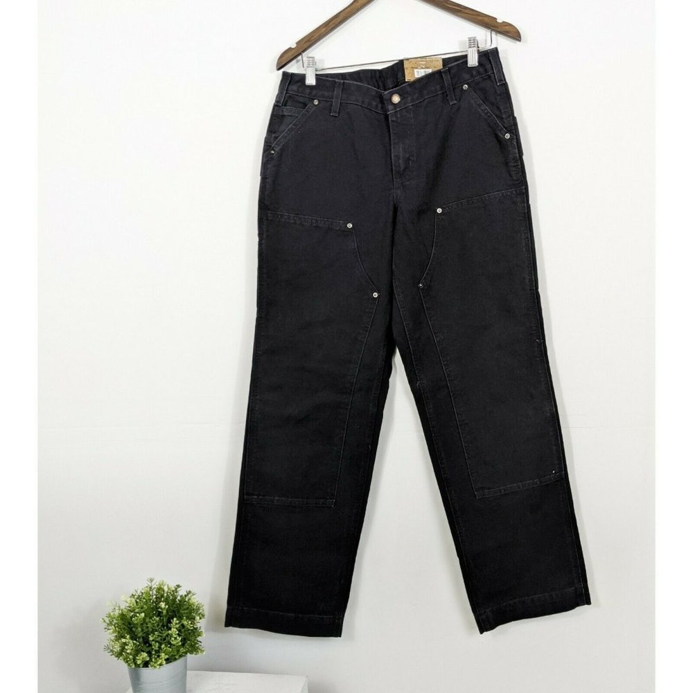 Carhartt Black Kane Double Front Jeans 10 Tall